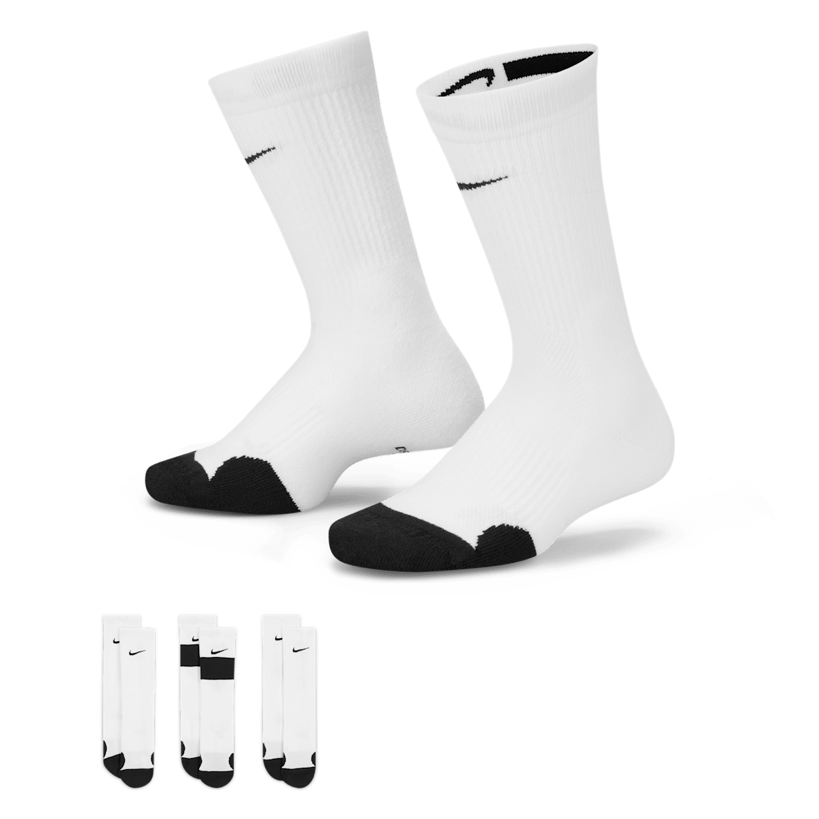 Nike Elite Nike Elite 大童速干中筒篮球袜(3 双)