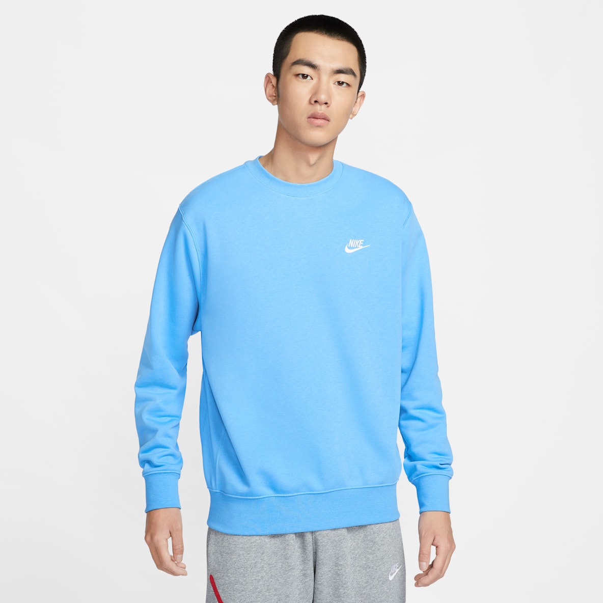 Nike Sportswear Club 男子法式毛圈圆领上衣