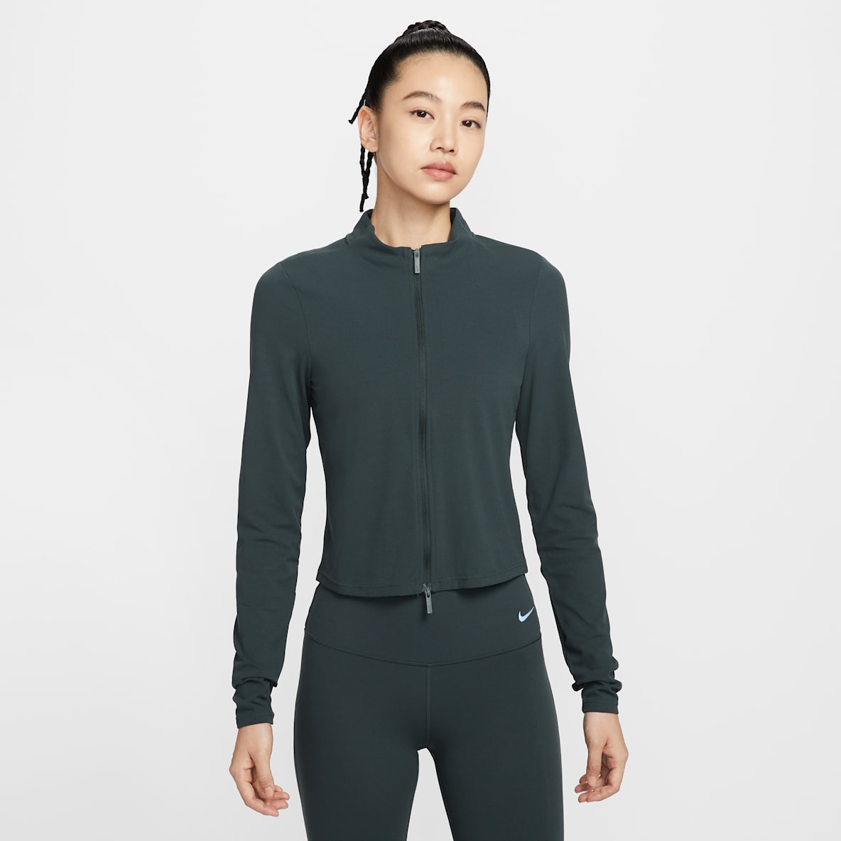 Nike Zenvy Dri-FIT 女子速干全长拉链开襟长袖上衣