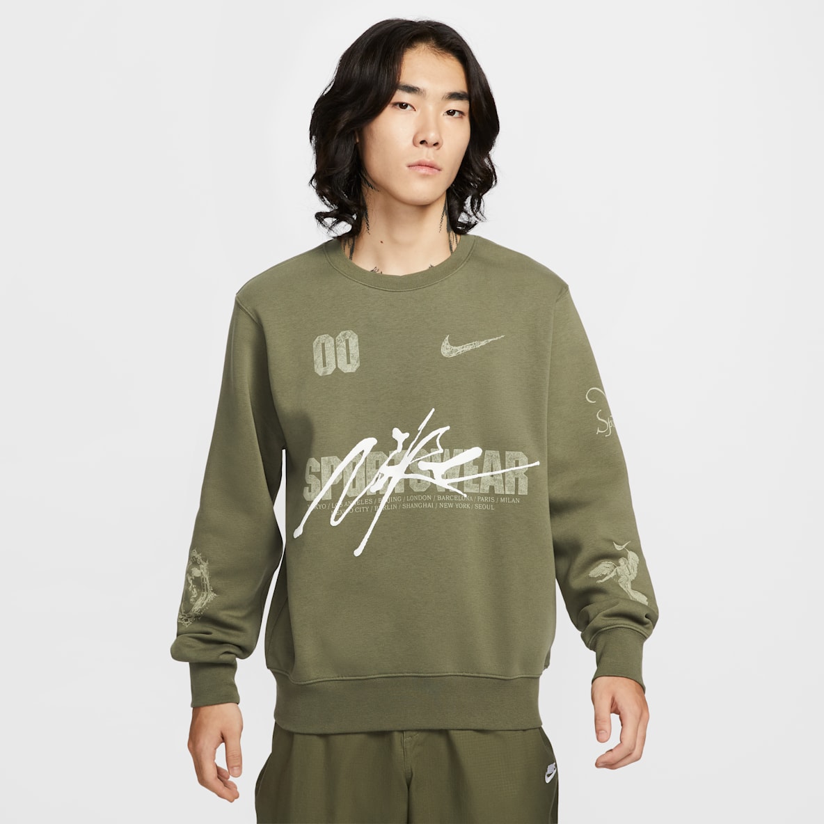 Nike Sportswear Club 男子加绒圆领运动衫
