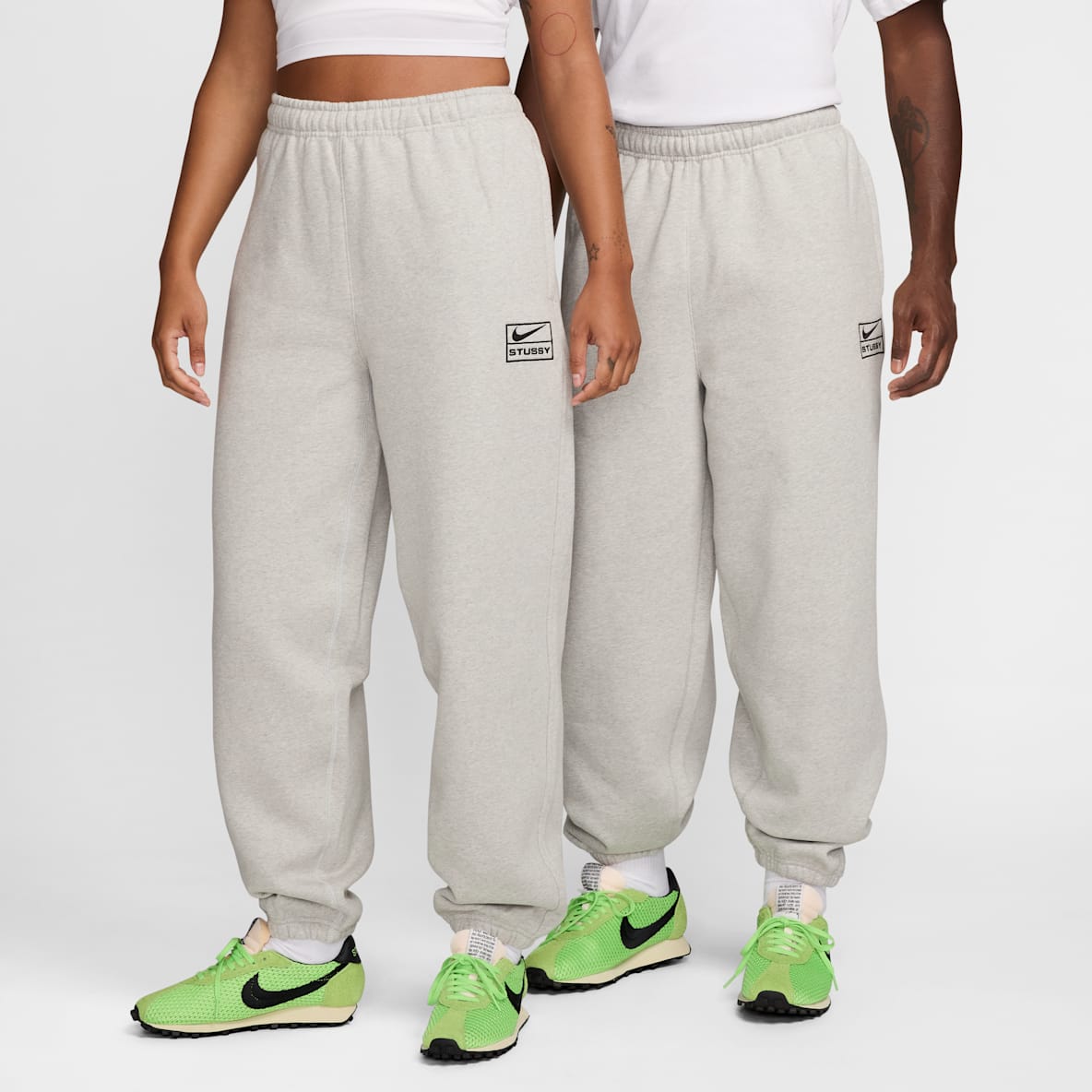 Nike x Stüssy 男/女加绒长裤