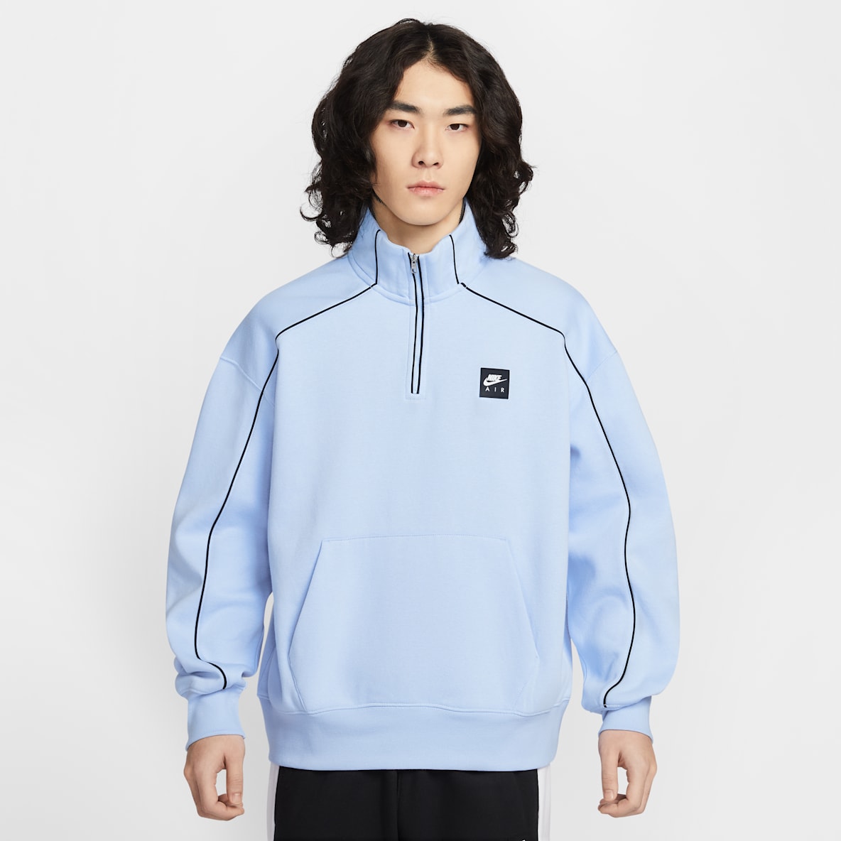 Nike Air 男子 1/4 拉链开襟加绒上衣