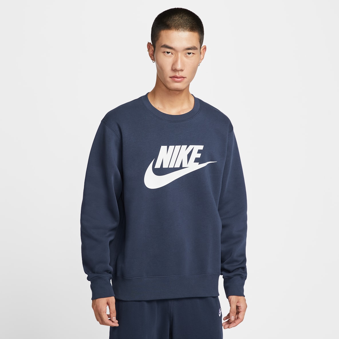 Nike Sportswear Club 男子印花加绒圆领上衣