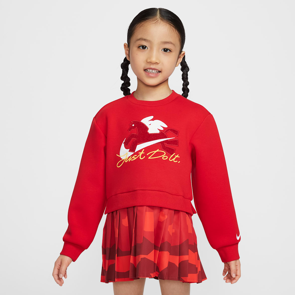 Nike 马年限定脱缰系列 新年款婴童假两件式连衣裙