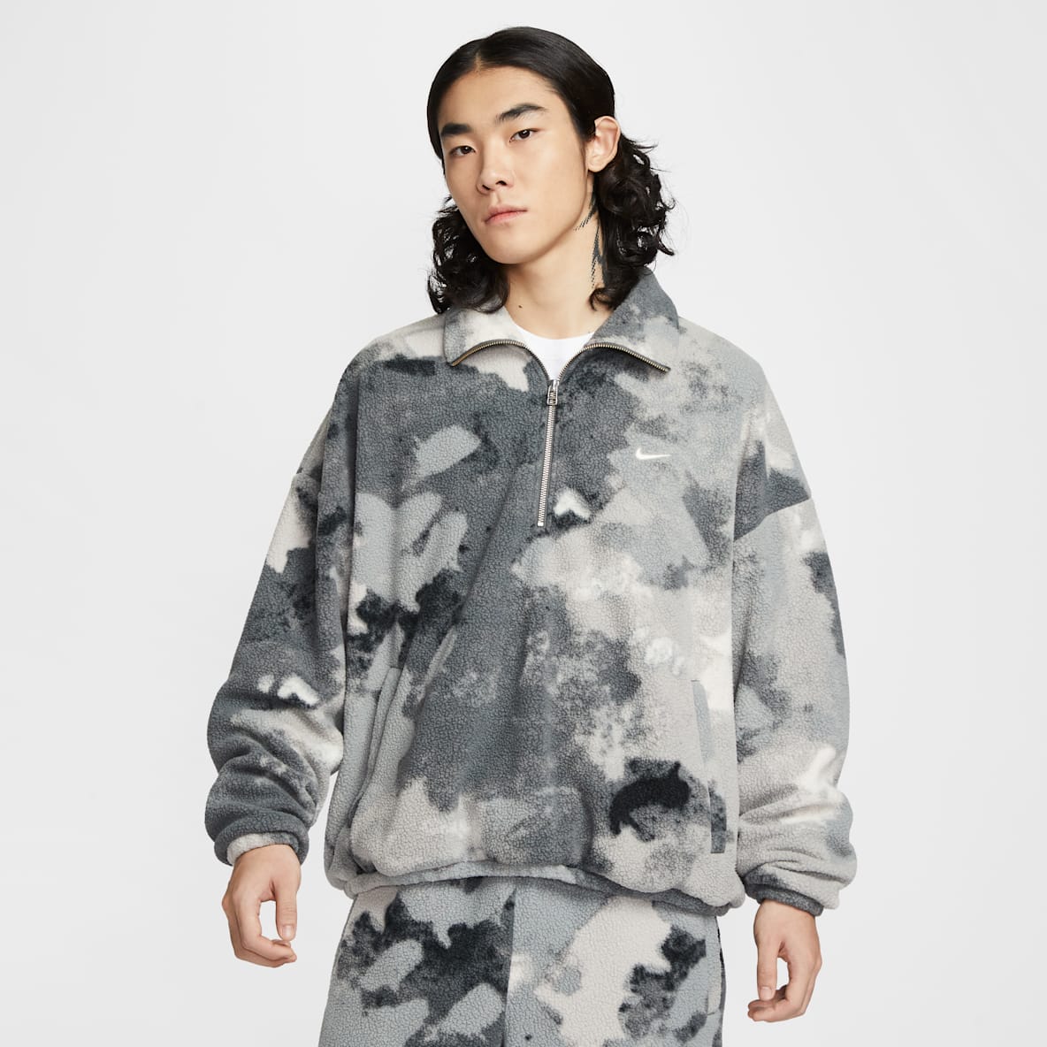 Nike Sportswear Dri-FIT 男子速干摇粒绒半长拉链开襟上衣