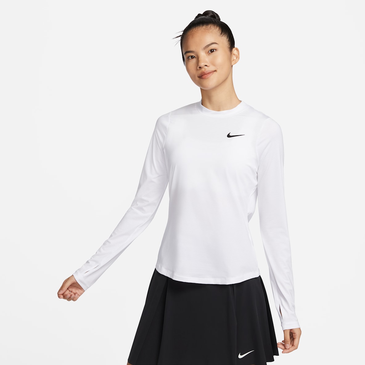 Nike Dri-FIT UV Victory 女子防晒速干长袖印花高尔夫上衣