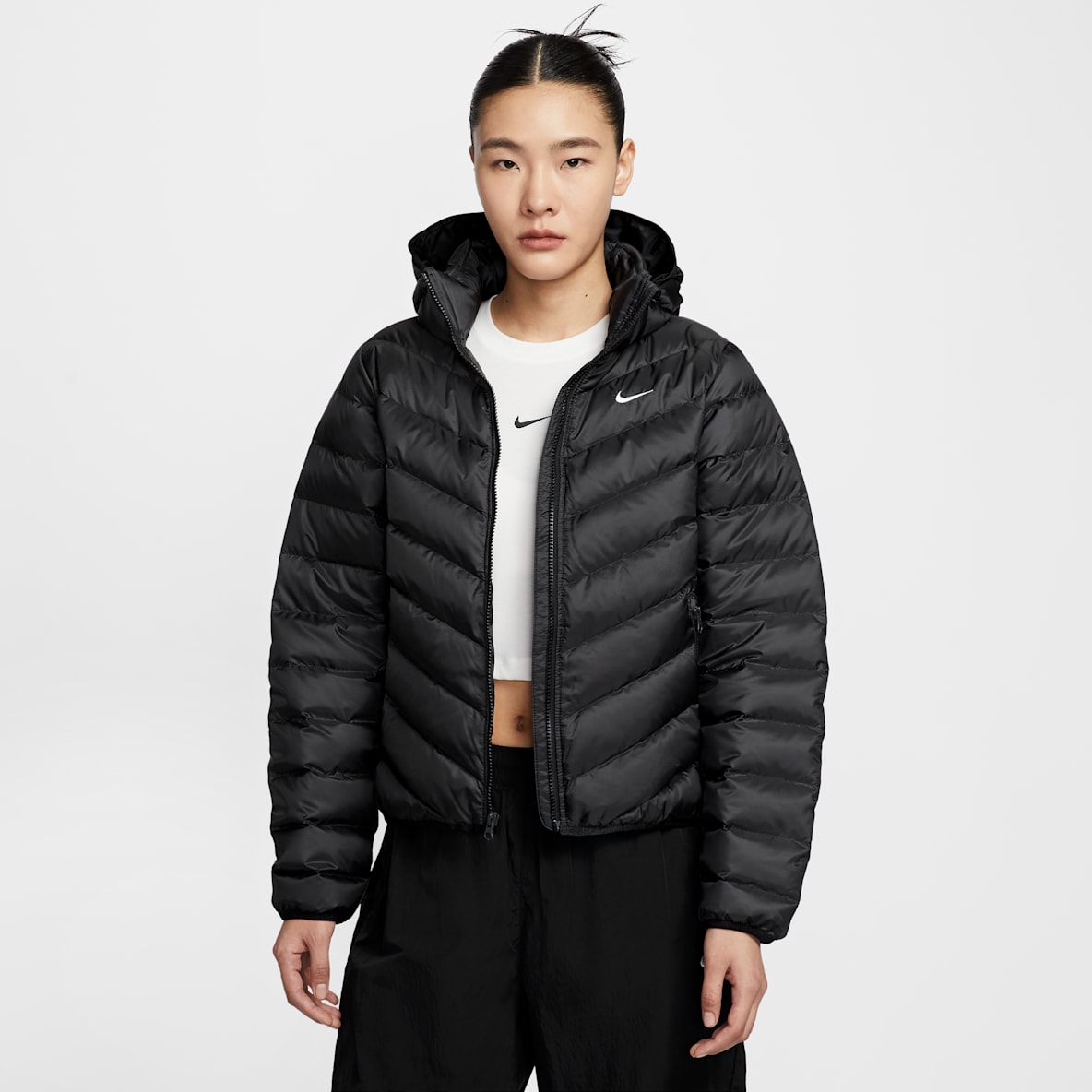 Nike Sportswear Windpuffer Therma-FIT 耐克暖风轻羽绒系列女子拒水羽绒连帽夹克