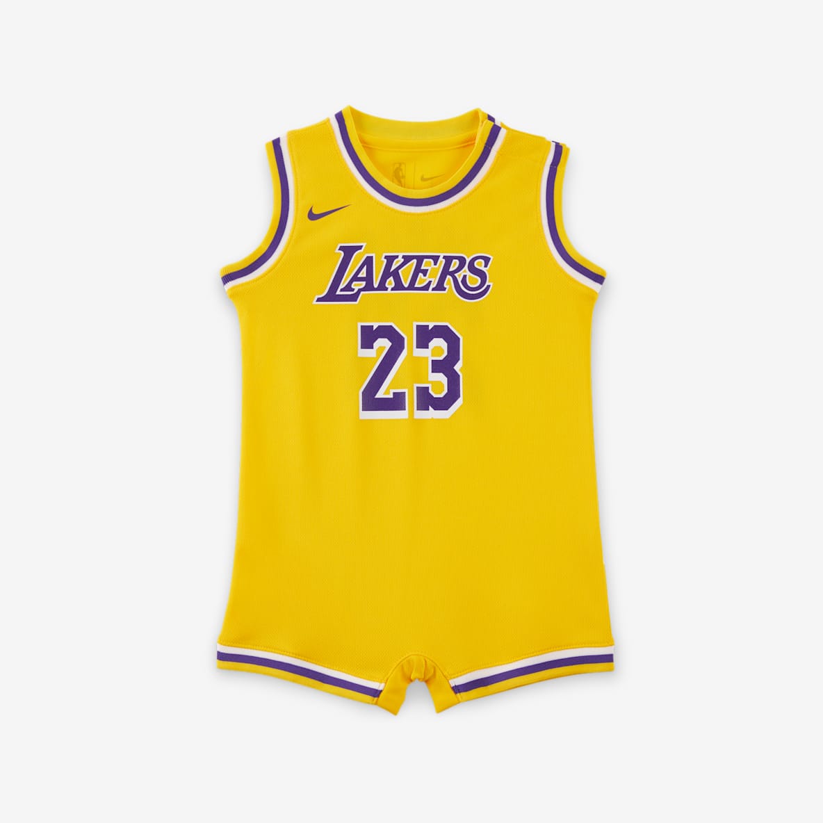 洛杉矶湖人队勒布朗·詹姆斯 (LeBron James) Nike NBA 婴童连体衣