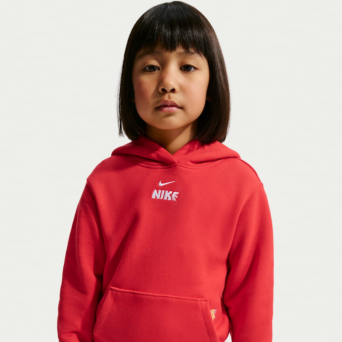 Nike Sportswear Club 马年限定脱缰系列 新年款幼童针织连帽衫