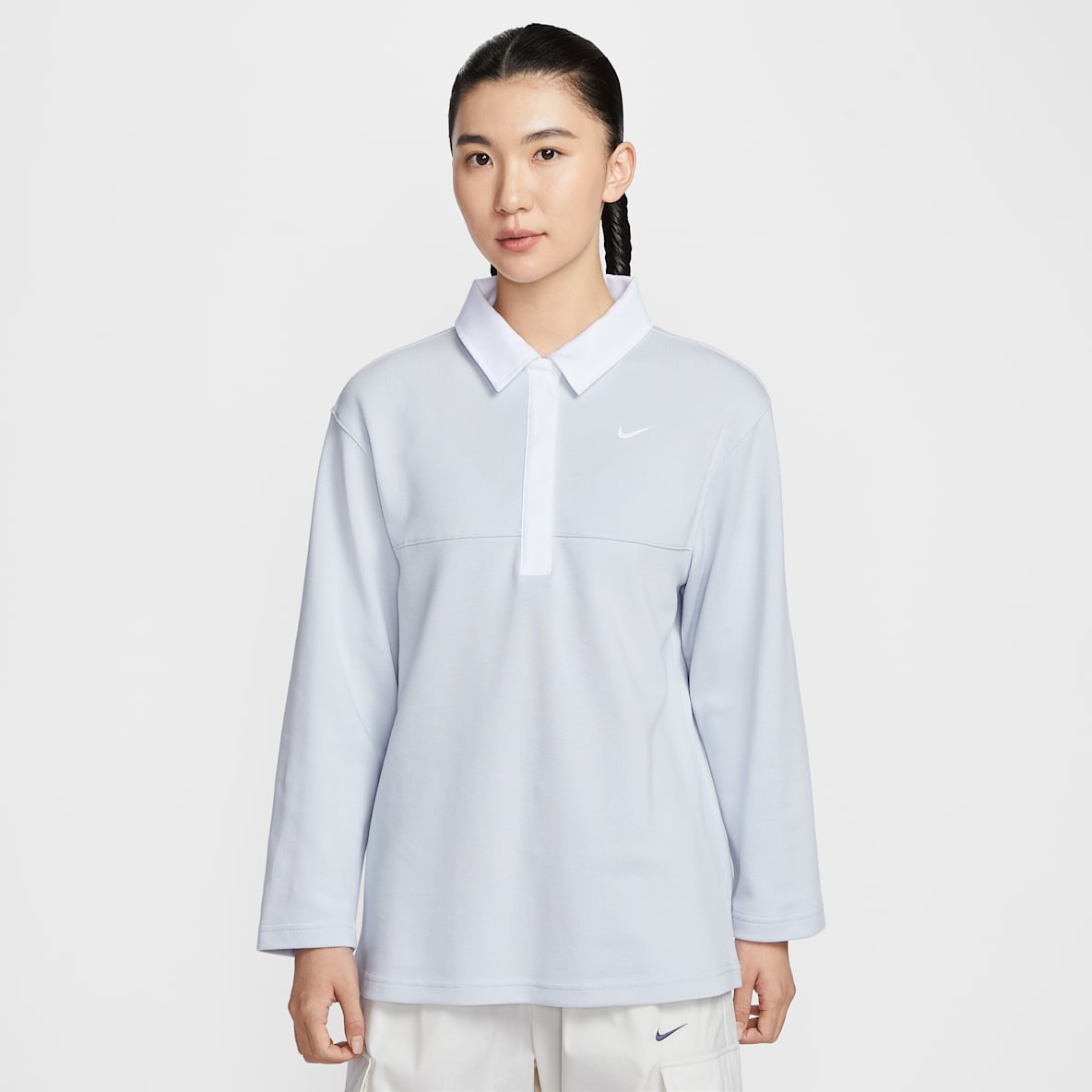 Nike Sportswear Nike Sportswear 女子 Oversize 风长袖翻领T恤