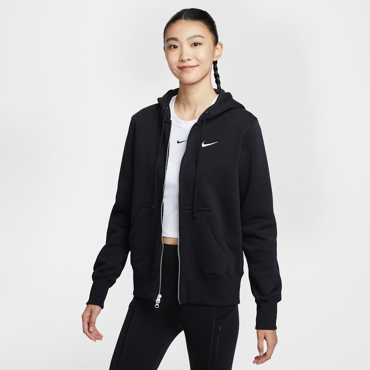 Nike Sportswear Phoenix Fleece Nike Sportswear Phoenix Fleece 女子全长拉链开襟加绒连帽衫