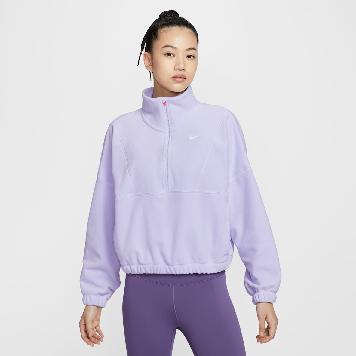 Nike One Nike One Therma-FIT 女子半长拉链开襟摇粒绒上衣