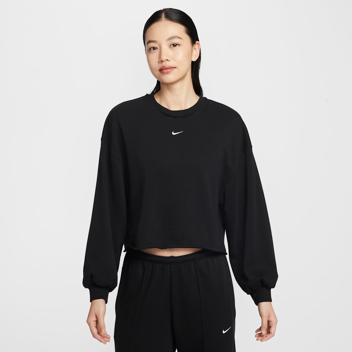 Nike Sportswear Chill Terry 女子 Oversize 风法式毛圈圆领运动衫