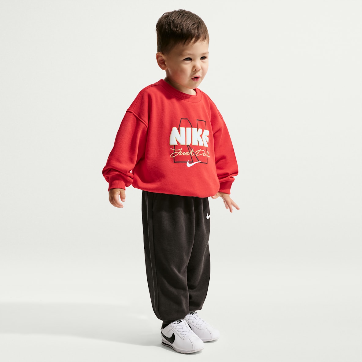 Nike Sportswear 马年限定脱缰系列 新年款婴童法式毛圈运动衫和长裤套装