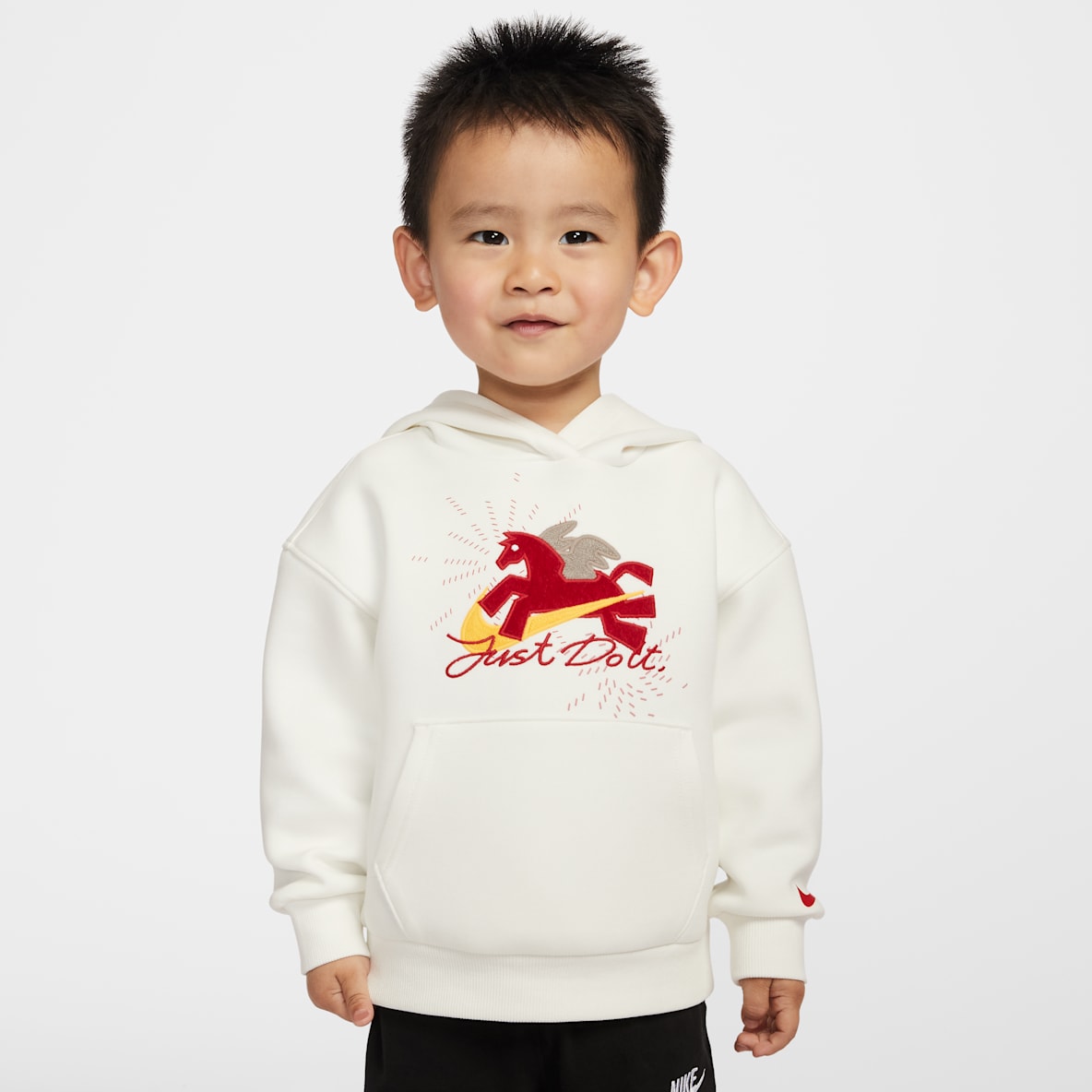 Nike 马年限定脱缰系列 新年款婴童 Wings 贴片套头连帽衫