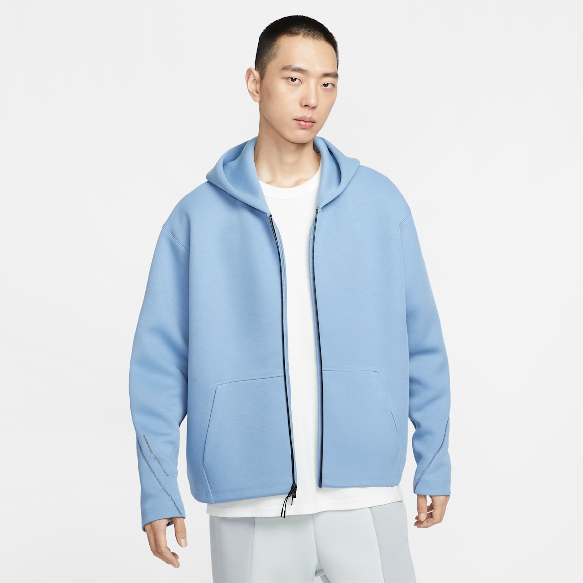 Nike Tech 男子针织全长拉链开襟连帽衫