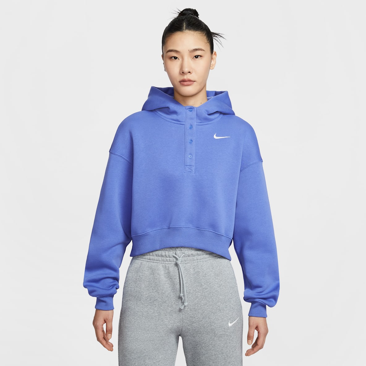Nike Phoenix Fleece 女子 Oversize 风加绒短款连帽衫