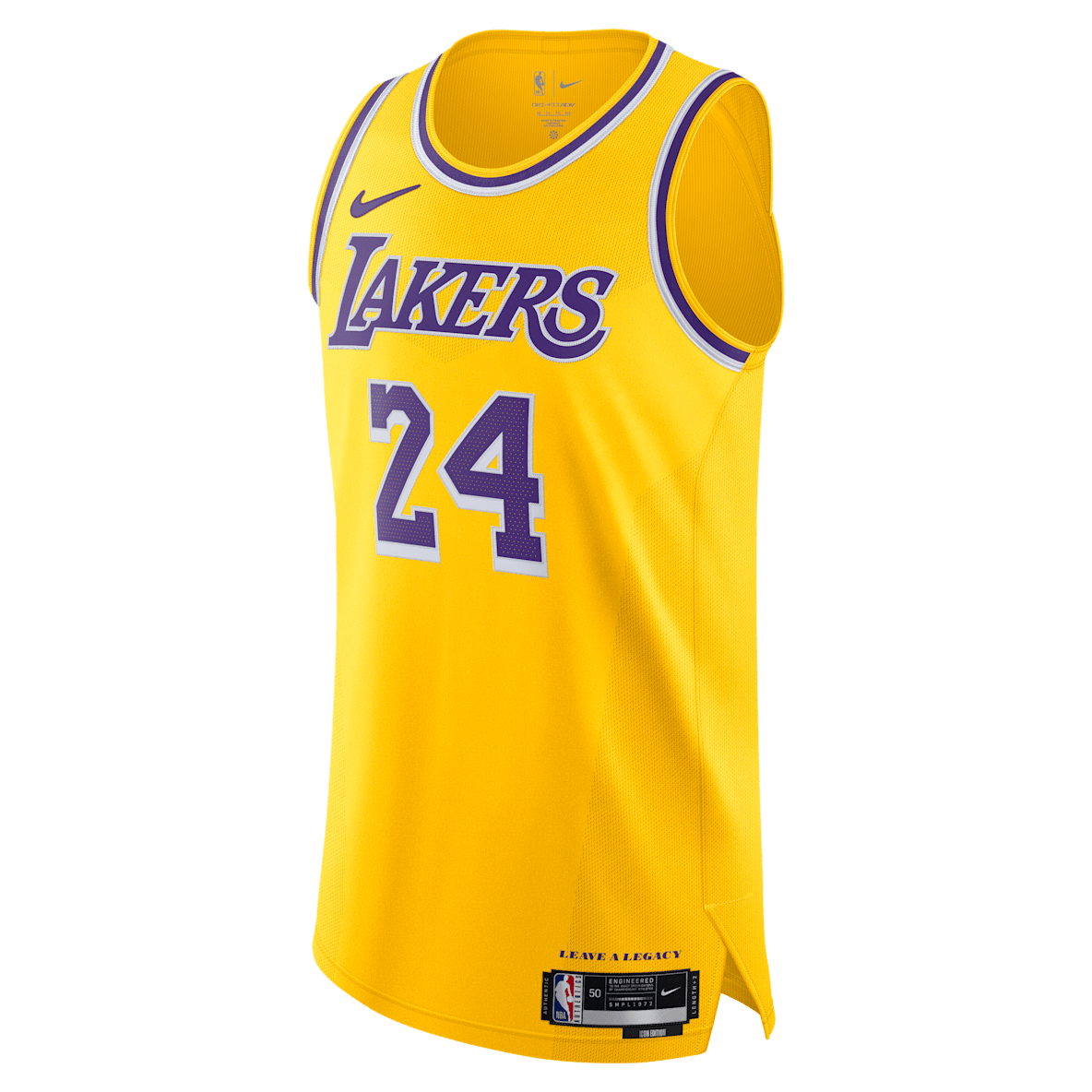 洛杉矶湖人队 Icon Edition Nike Dri-FIT ADV NBA Authentic Jersey 男子速干球衣
