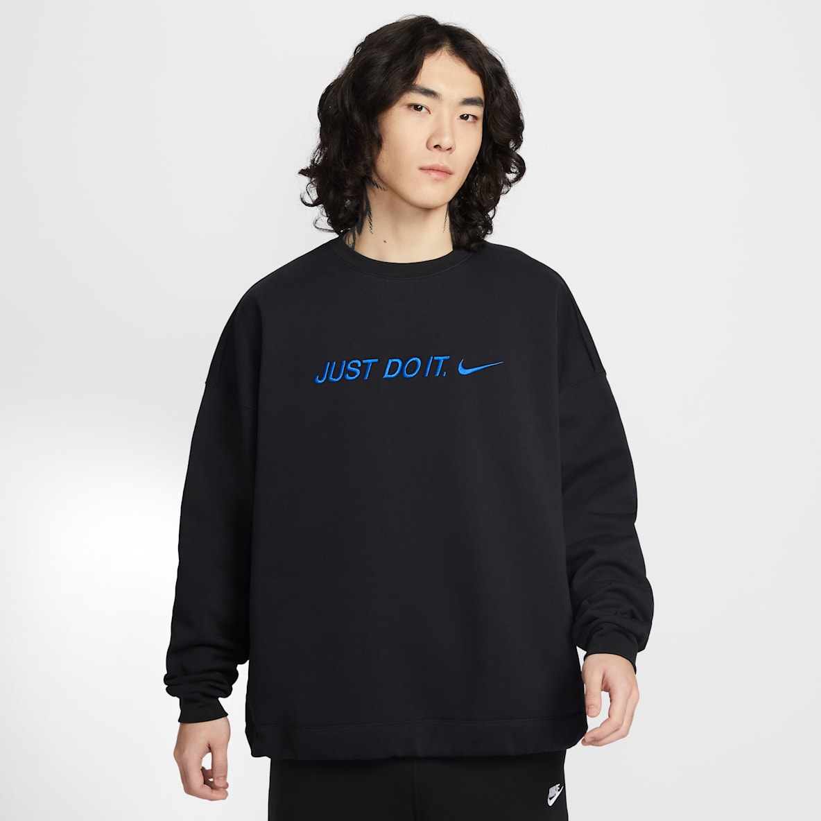 Nike Sportswear Club 男子 Oversize 风加绒圆领运动衫