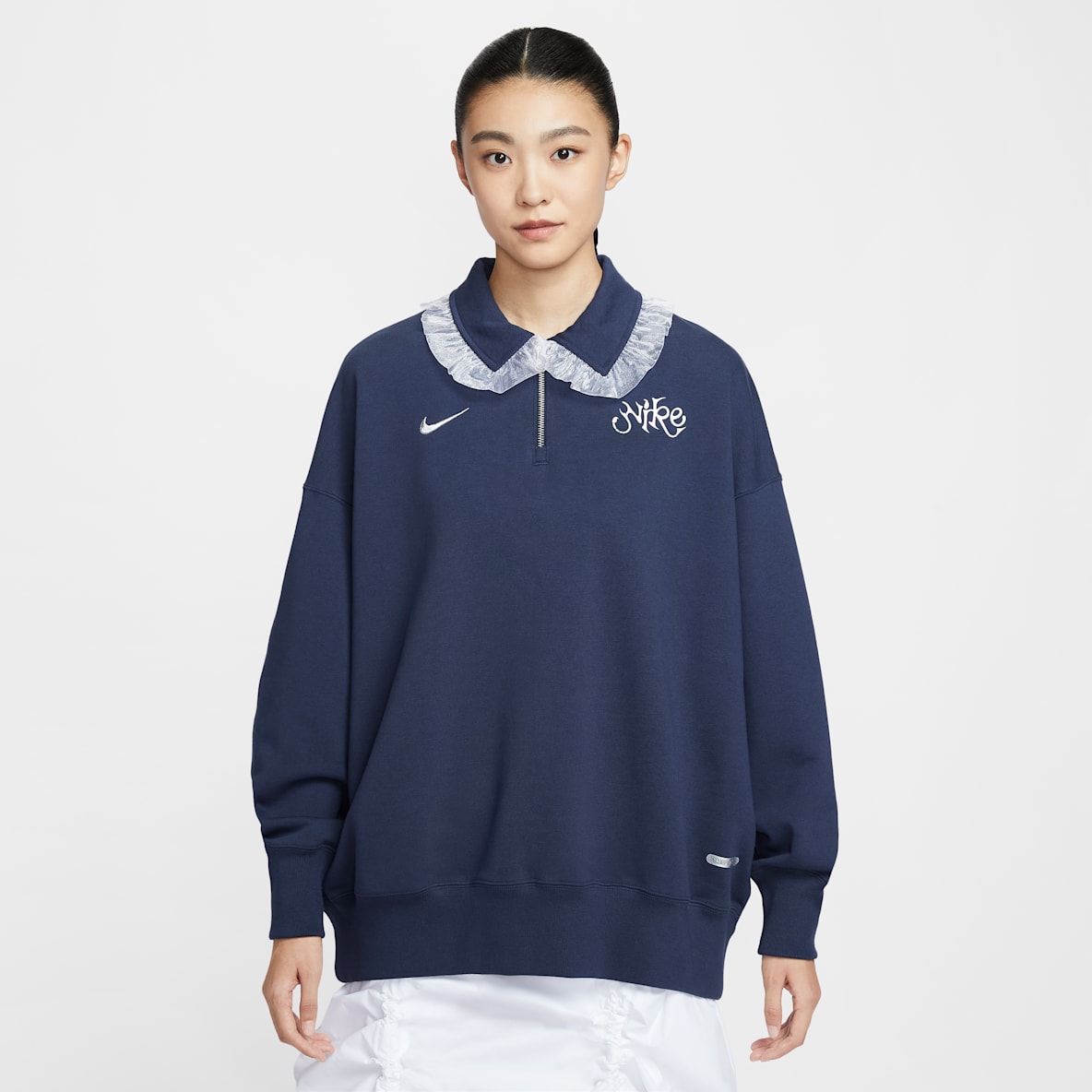 Nike Sportswear 女子 Oversize 风针织翻领衫
