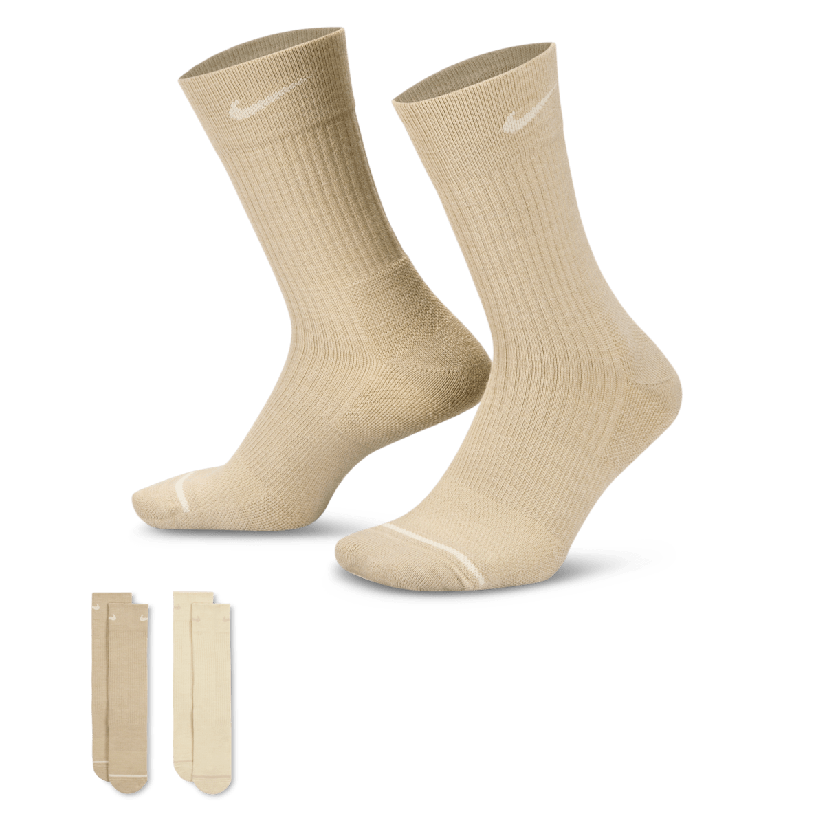 Nike Everyday 舒适速干中筒运动袜（2 双）