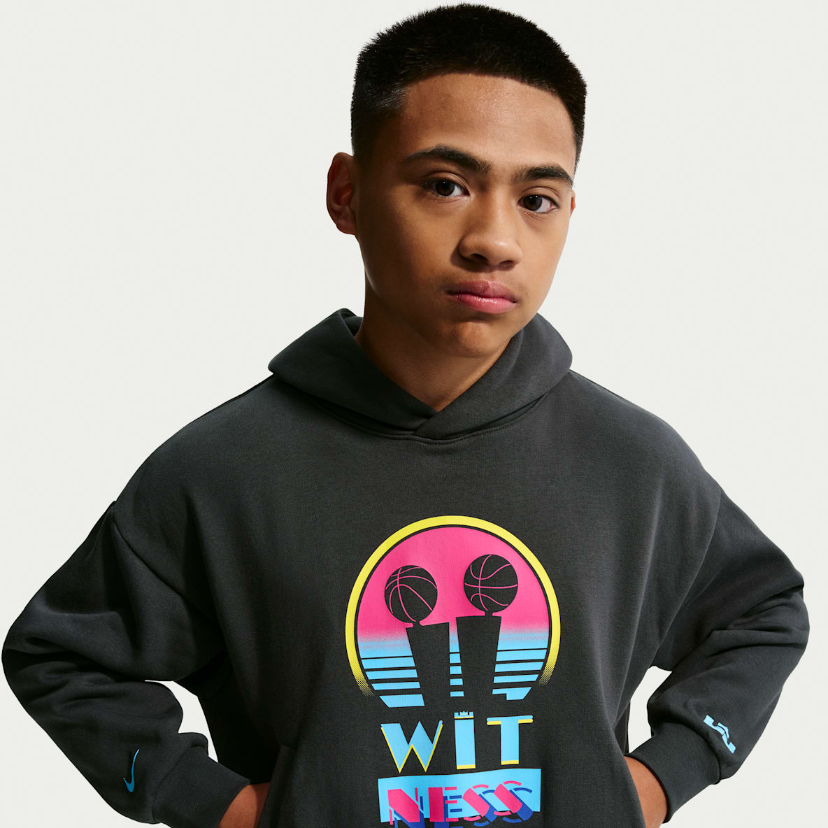 LeBron "Miami Twice" 詹姆斯大童加绒套头连帽衫