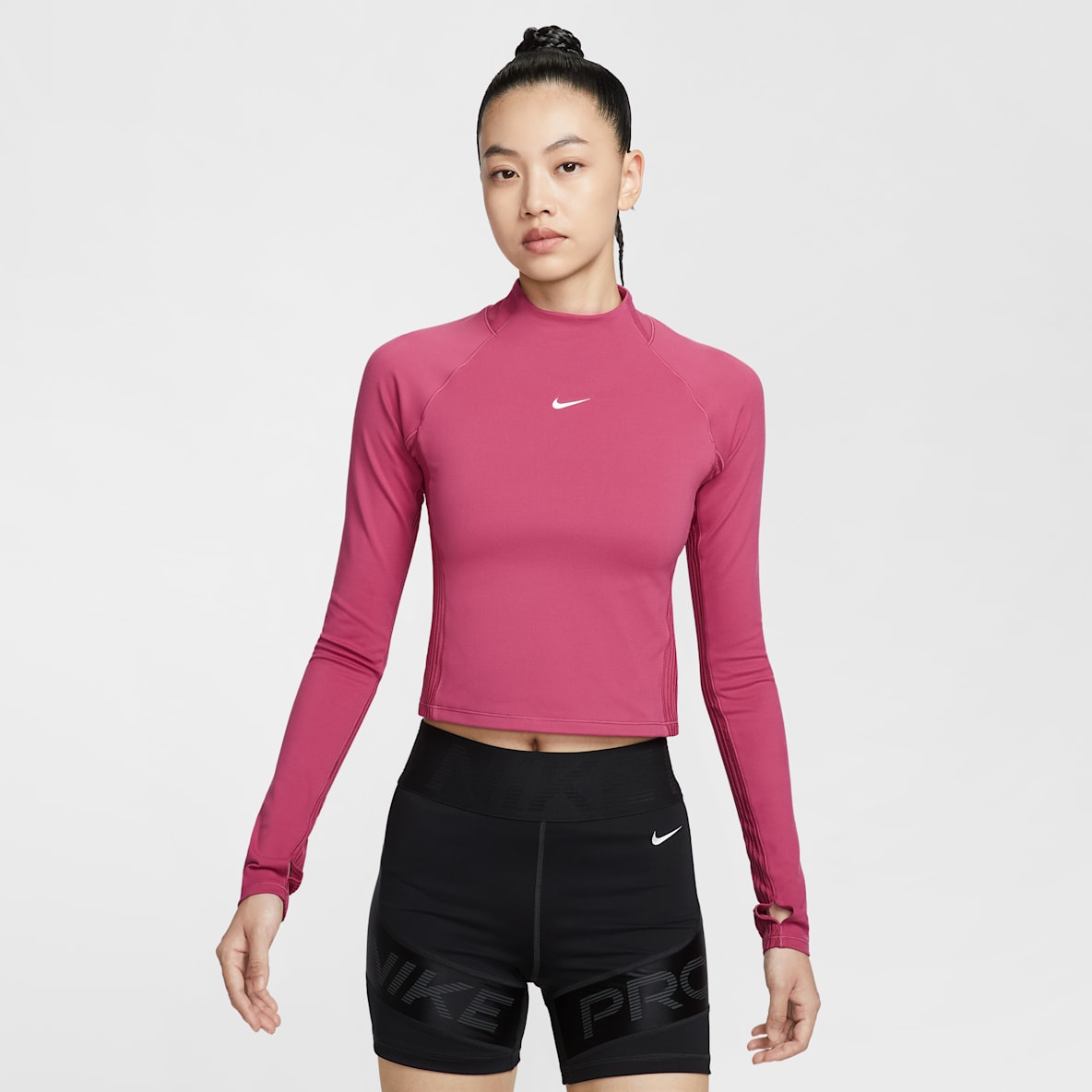 Nike Pro Dri-FIT 女子速干长袖紧身训练上衣