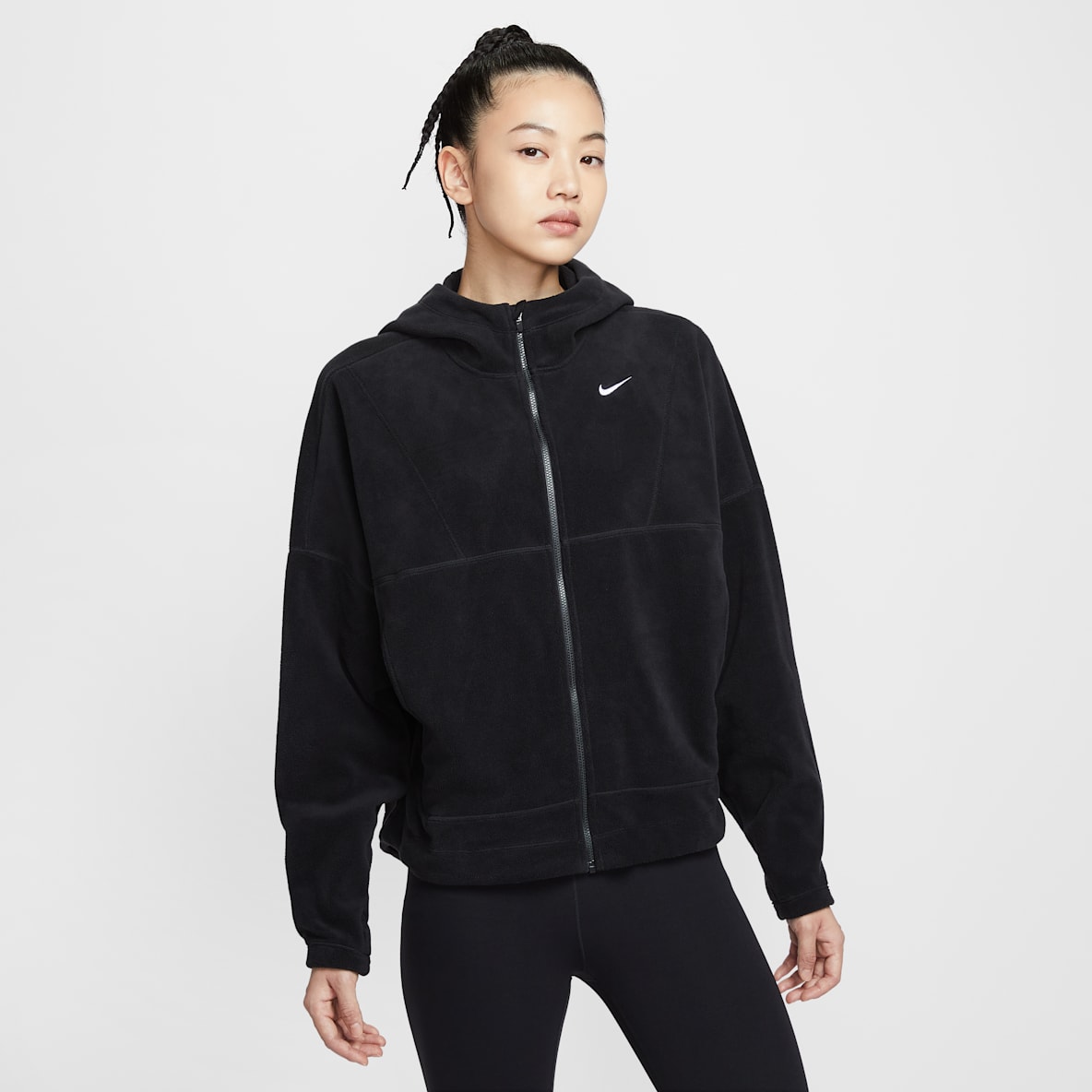 Nike One Nike One Therma-FIT 女子摇粒绒全长拉链开襟上衣