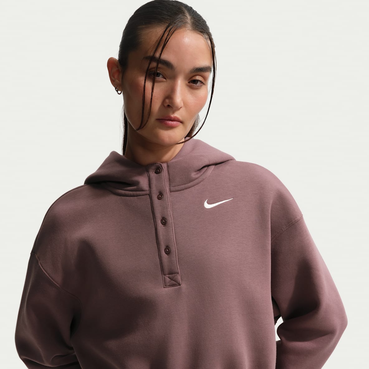 Nike Phoenix Fleece 女子 Oversize 风加绒短款连帽衫
