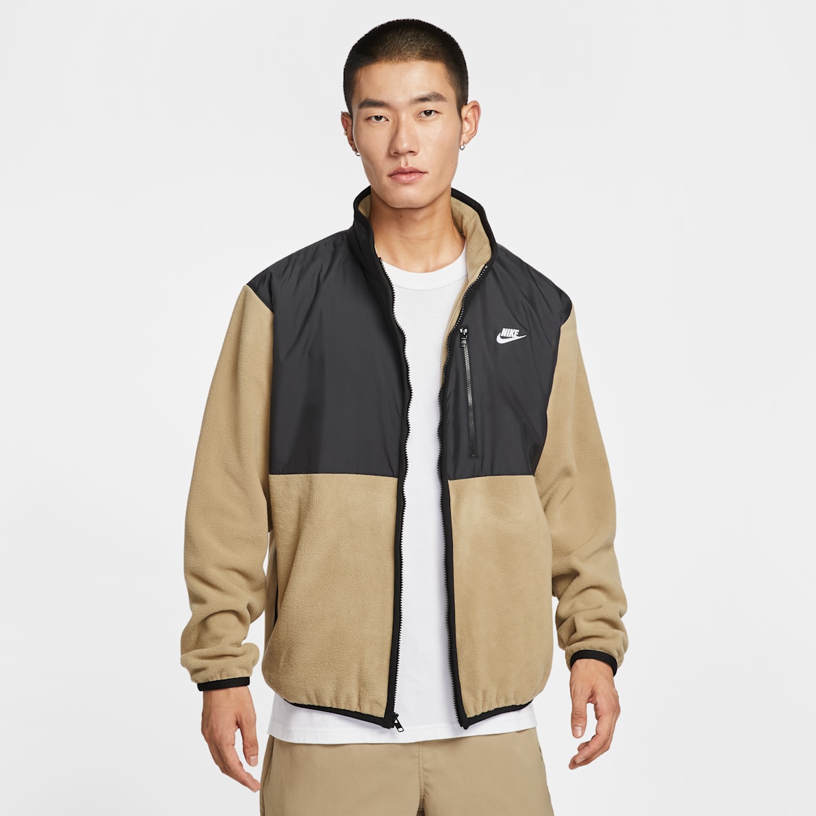 Nike Sportswear Club 男子冬季款全长拉链开襟摇粒绒夹克