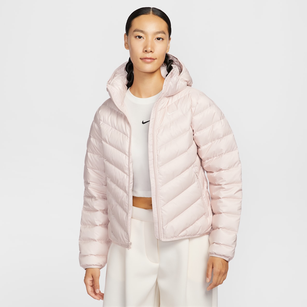 Nike Sportswear Windpuffer Therma-FIT 耐克暖风轻羽绒系列女子拒水羽绒连帽夹克
