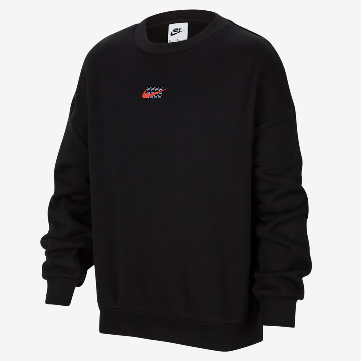 Nike Sportswear Nike Sportswear 大童 Oversize 风圆领针织运动衫