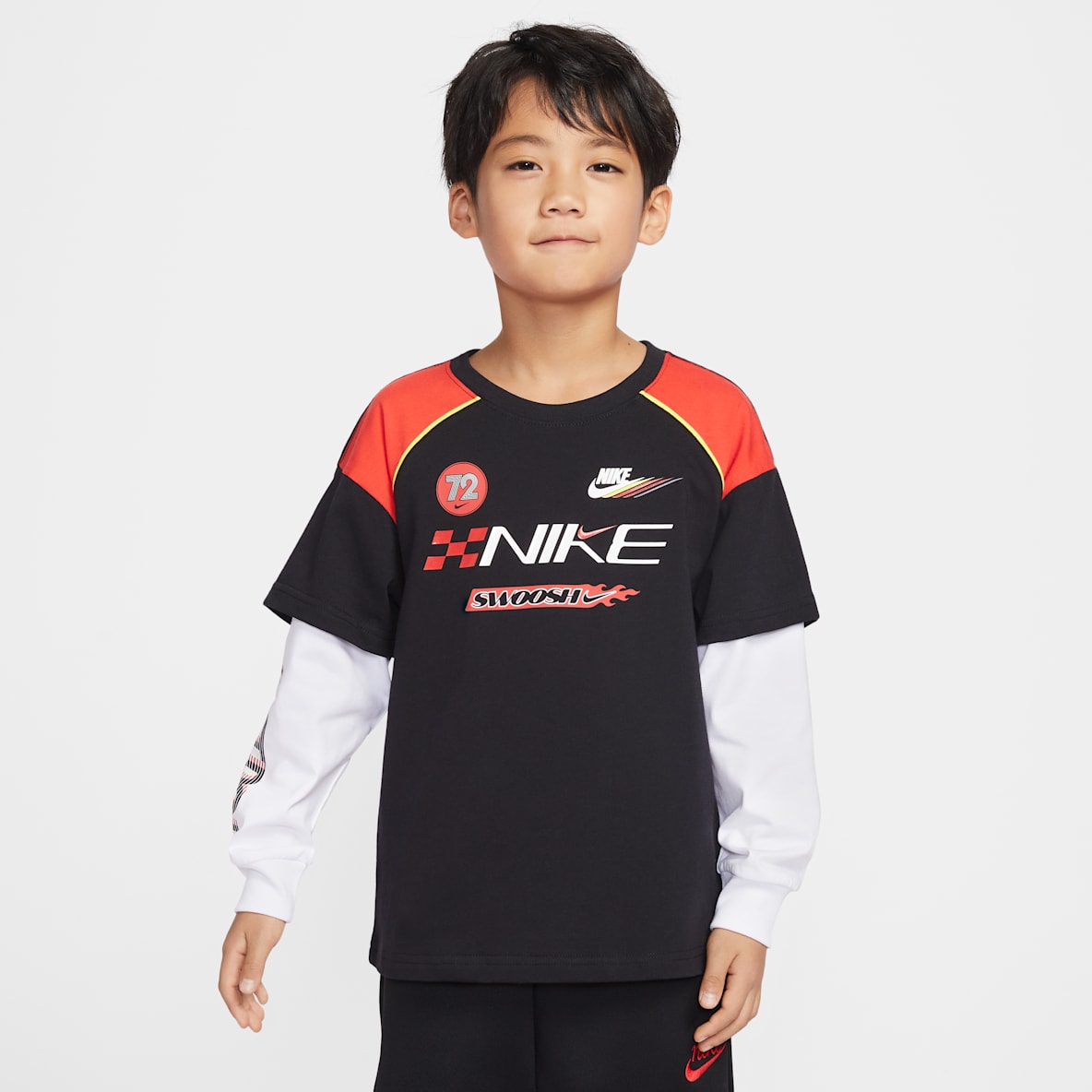 Nike Sportswear 幼童假两件式长袖T恤