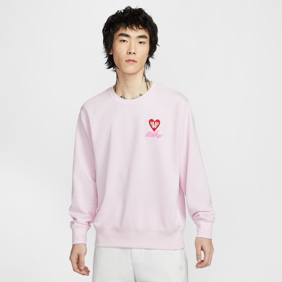 Nike Club 情人节男子法式毛圈圆领运动衫