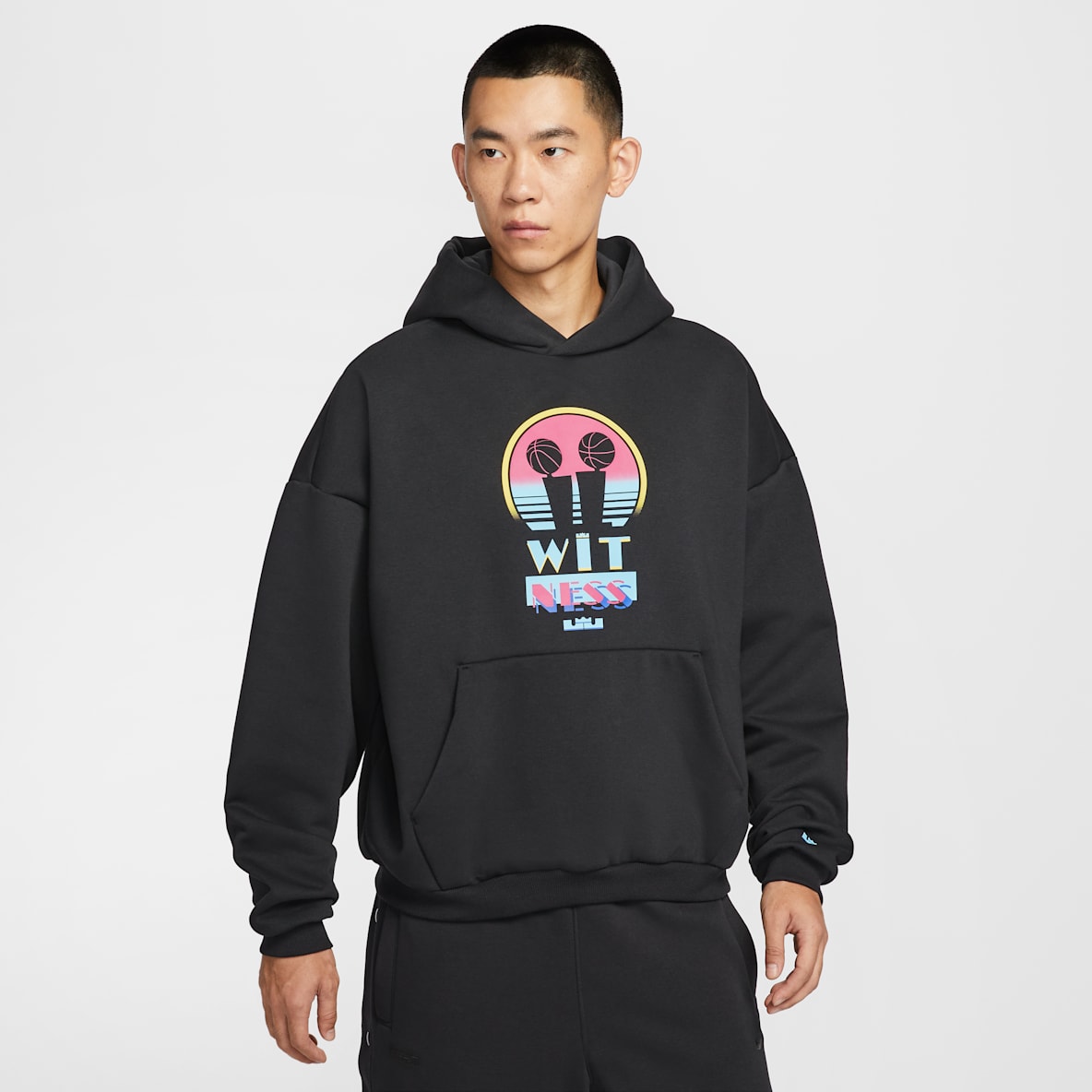 LeBron Standard Issue "Miami Twice" Therma-FIT 詹姆斯男子加绒篮球套头连帽衫