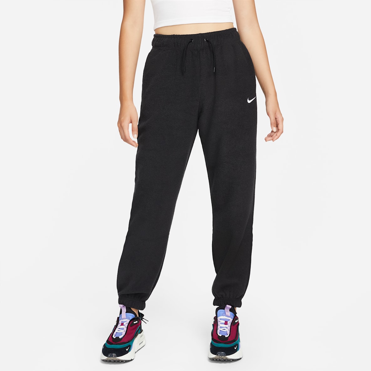 Nike Sportswear Essentials 女子舒适加绒高腰长裤