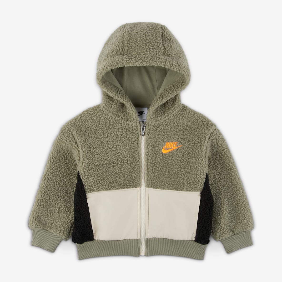 Nike 幼童仿羊羔绒全长拉链开襟连帽衫