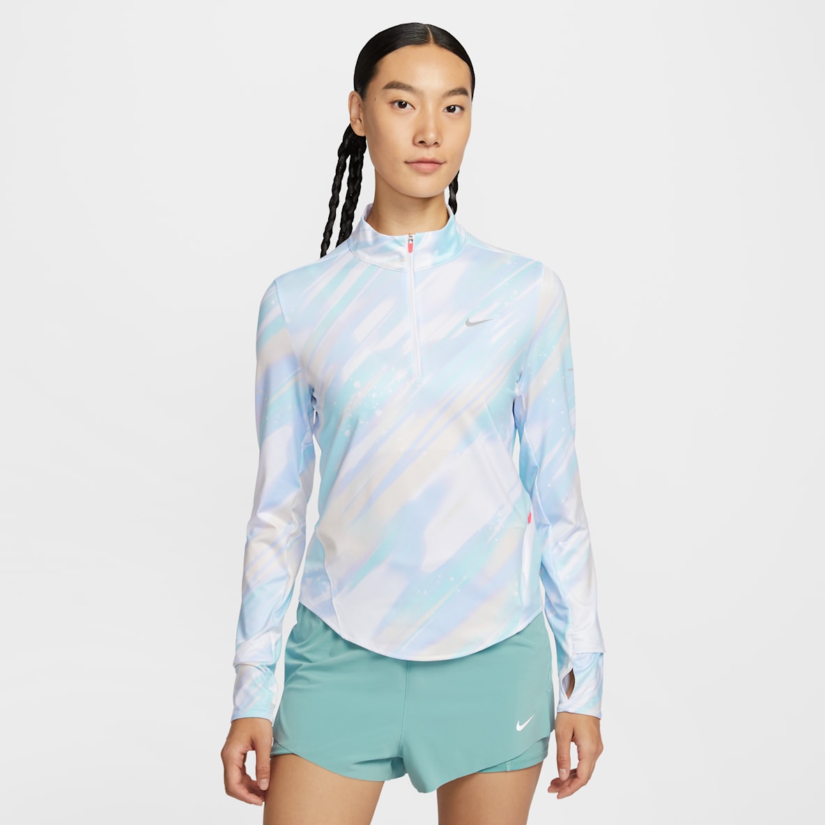 Nike Swift Nike Swift Dri-FIT 女子防晒速干印花跑步上衣