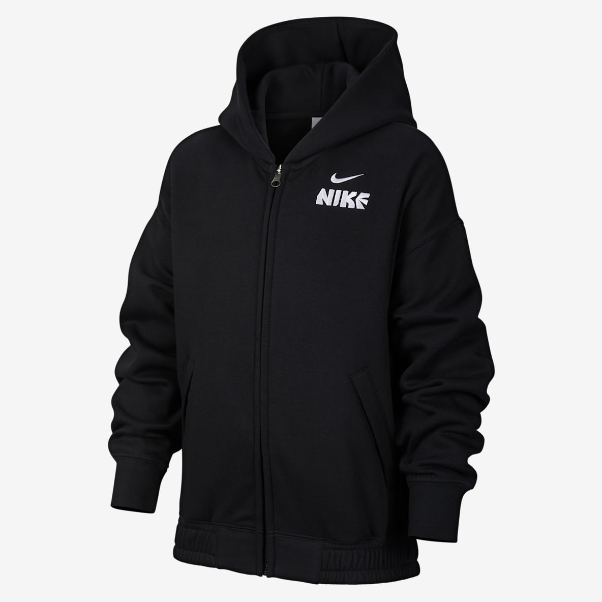 Nike 马年限定脱缰系列 Nike 马年限定脱缰系列 新年款大童(男孩)全长拉链开襟加绒连帽衫