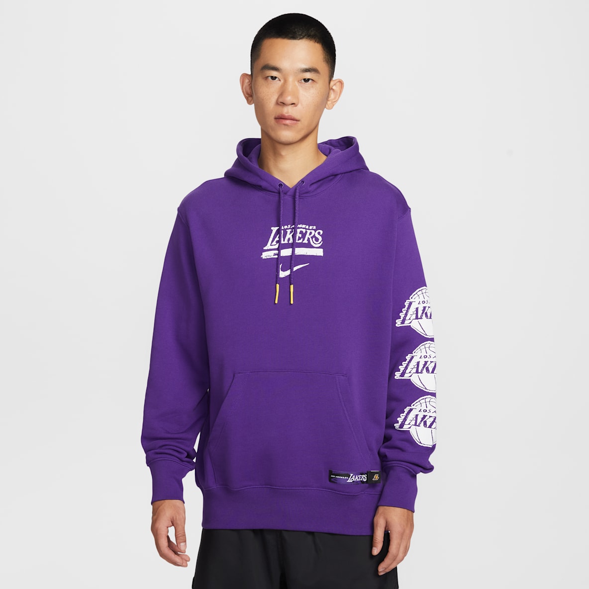 洛杉矶湖人队 Courtside Nike NBA Club Premium 男子套头连帽衫