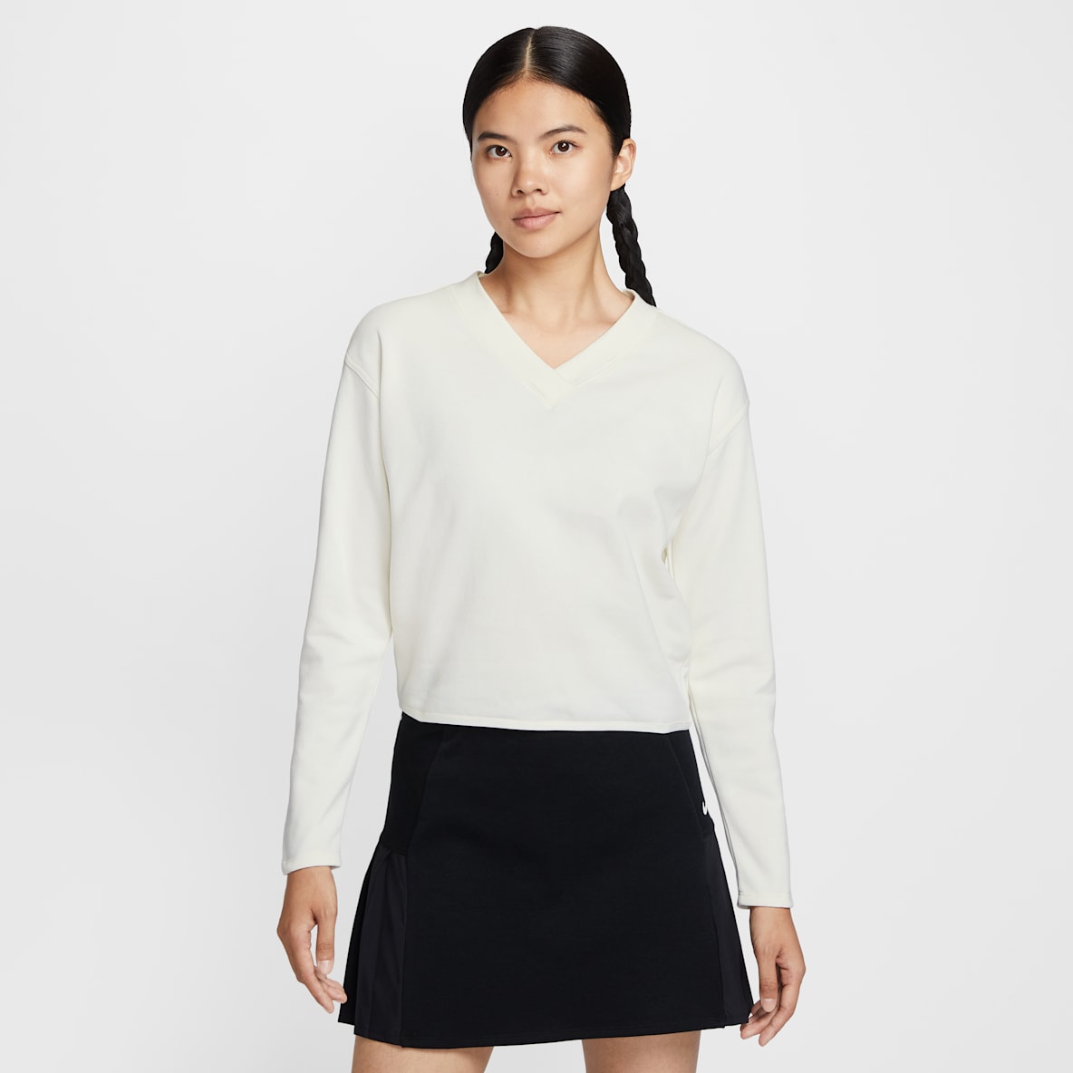 Nike 女子 V 领长袖高尔夫上衣