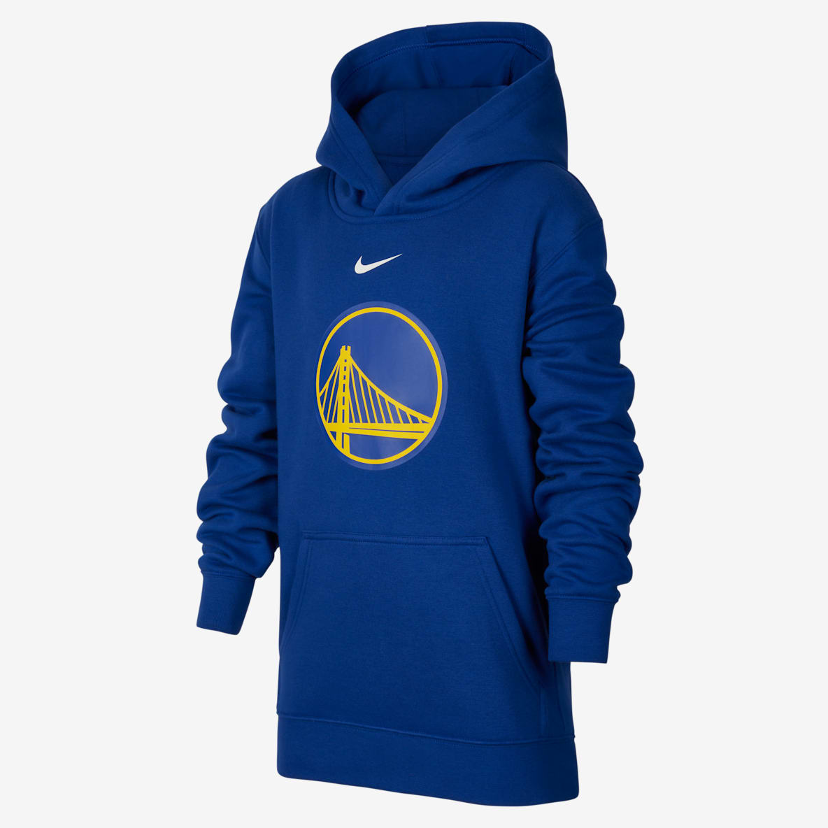 金州勇士队 Club Fleece Nike NBA 大童（男孩）加绒套头连帽衫