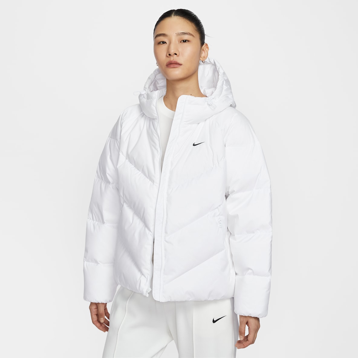 Nike Sportswear Windpuffer Storm-FIT 耐克升级款暖风系列女子防风拒水连帽羽绒夹克
