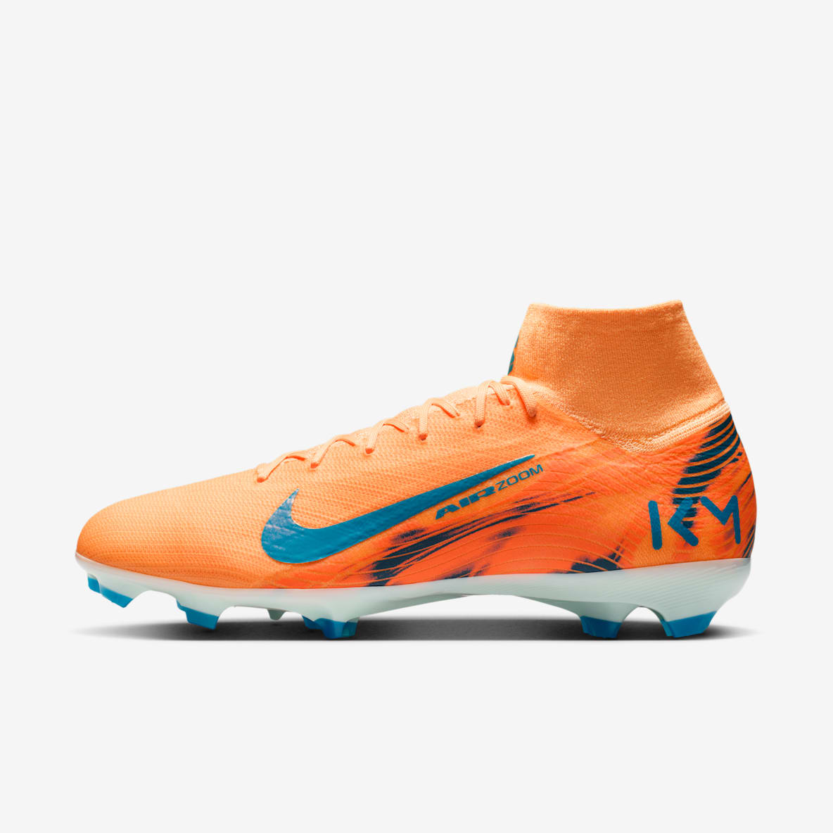 Nike Mercurial Superfly 10 Pro "Kylian Mbappé" 耐克刺客系列姆巴佩男/女 FG 天然硬质草地高帮足球鞋