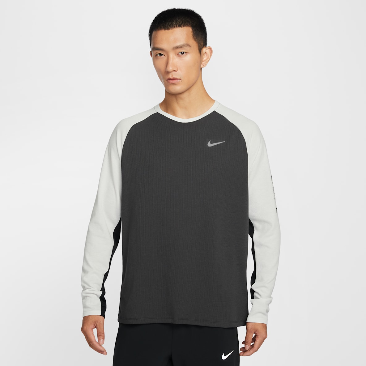 Nike Stride Dri-FIT 男子速干华夫格圆领跑步上衣