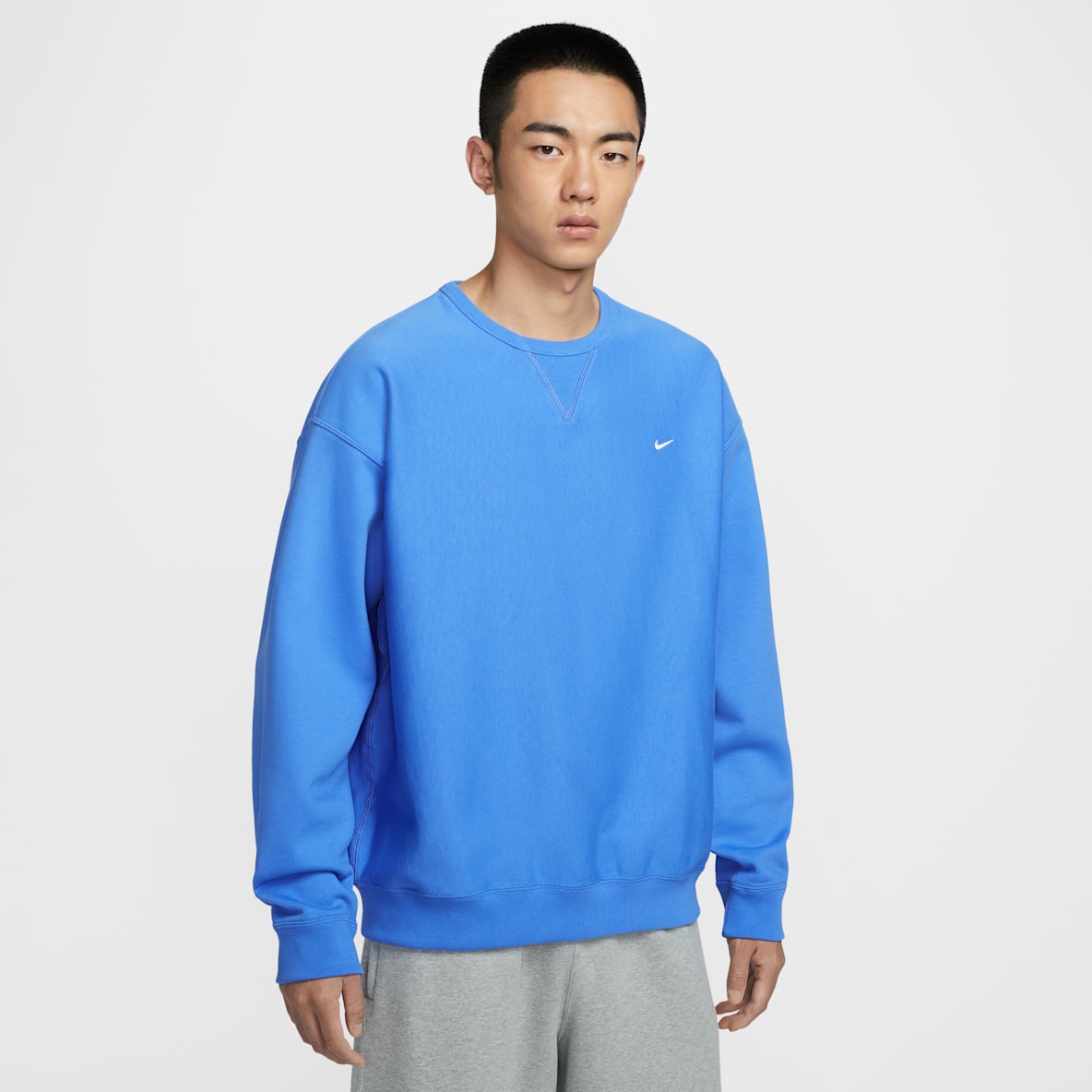 Nike Solo Swoosh 男子加绒圆领上衣