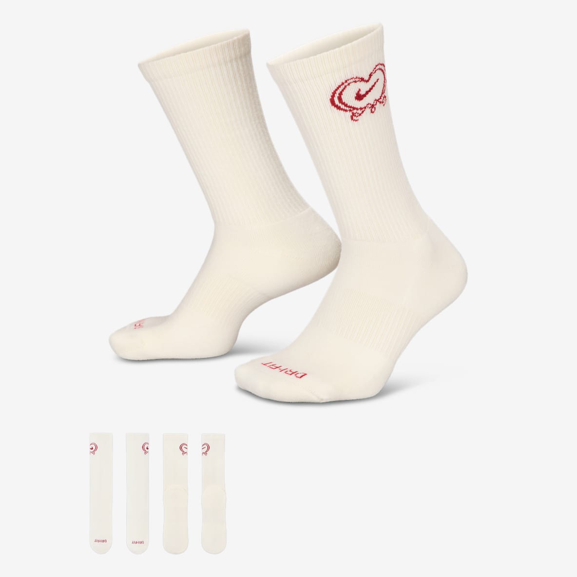 Nike Everyday Plus Nike Everyday Plus 舒适速干中筒运动袜(1 双)