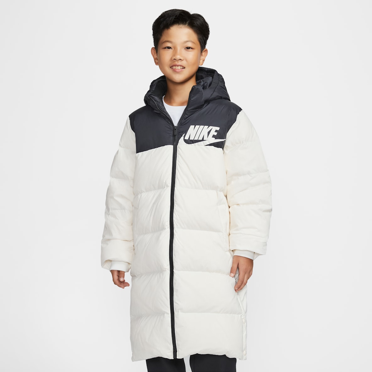 Nike 大童绗缝长款羽绒外套