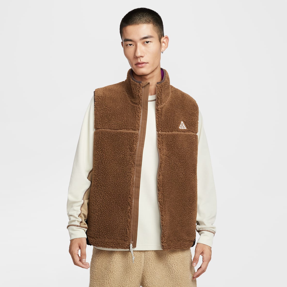 Nike ACG "Canwell Glacier" Nike ACG "Canwell Glacier" Therma-FIT ADV 男子仿羊羔绒马甲