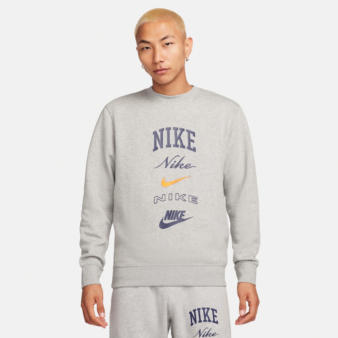 Nike Club Fleece 男子长袖加绒圆领运动衫
